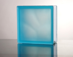 中国名牌:彩色玻璃砖-蒙砂宝石蓝砖